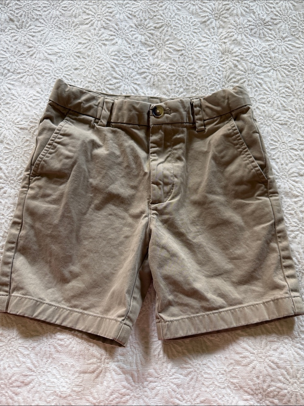 Boys Vinyard Vines Classic Khaki Shorts - Neutral Tan